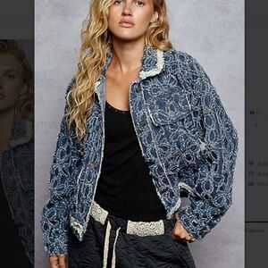 ❤️ POL “ Lonestar “ POL Textured Denim Jacket  94